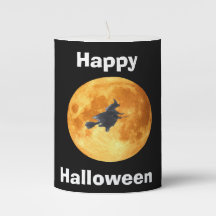 Fröhliche Halloween-Säulenkerze