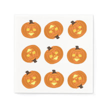 Fröhliche Halloween-Themen-Servietten