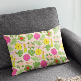 Fröhliche Hawaiian Hula Dancer Accent Art Dekokissen