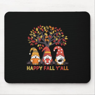 Fröhliche Herbst-Kürbisgarten-Gnome Thanksgiving Mousepad