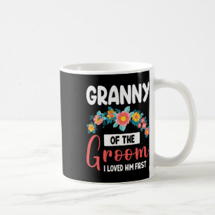 Fröhliche Hochzeit Blumen Oma des Bräutigams Ich l Kaffeetasse