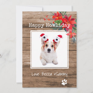 Fröhliche Howliday-Weihnachts-Foto-Karte für Haust