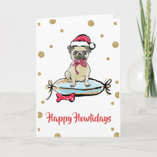 Fröhliche Howlidays Karte