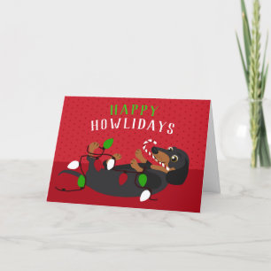 Fröhliche HOWLidays Süßer Dachshund Weihnachten