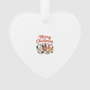 Fröhliche Hühnerweihnachten Hühner Weihnachten Ornament