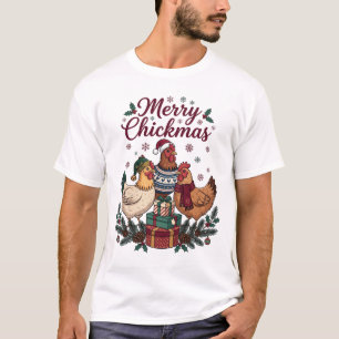 Fröhliche Hühnerweihnachten Weihnachten Hühner Hüt T-Shirt