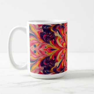 Fröhliche Kaleidoskop-Farben-Kaffeetasse Kaffeetasse