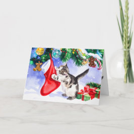 Fröhliche Kat-mas Weihnachten Süße Anbetungswürdig