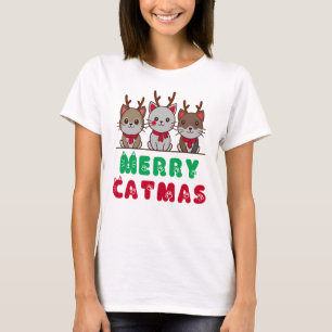 Fröhliche Katmas, milde Weihnachten T-Shirt