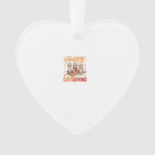 Fröhliche Katzen Dankgebung Katzen Halloween Thank Ornament