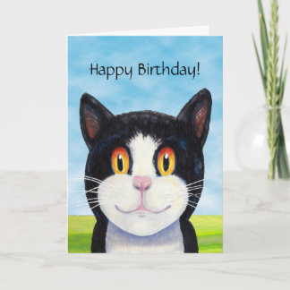 Fröhliche Katzen-Geburtstagskarte Karte