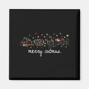 Fröhliche Katzenweihnachten Lustige Weihnachten Me Magnet