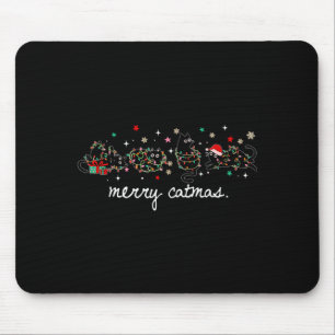 Fröhliche Katzenweihnachten Lustige Weihnachten Me Mousepad