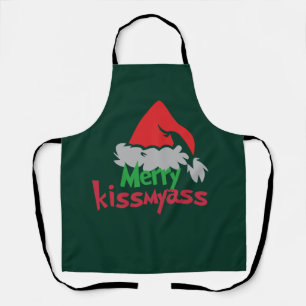 Fröhliche Kissmyass lustige Weihnachts-Schürze Schürze