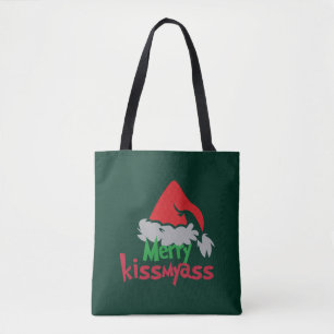 Fröhliche Kissmyass lustige Weihnachts-Tasche Tasche