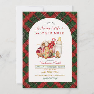 Fröhliche kleine Babyparty Milchflasche Marshmallo Einladung