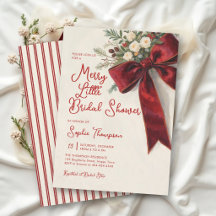 Fröhliche kleine Blumen-Bow-Christmas-Braut-Party