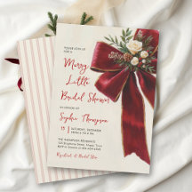 Fröhliche kleine Vintage-Bogen-Weihnachten Brautpa
