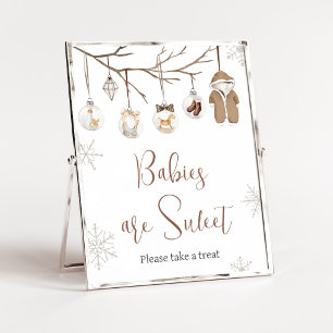 Fröhliche kleine Weihnachten Babys sind süß Poster