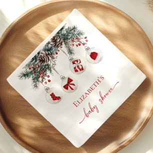 Fröhliche kleine Weihnachts-Baby-Party Serviette