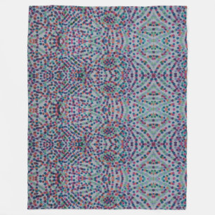 Fröhliche Konfetti-Mosaik II Fleece-Decke Fleecedecke
