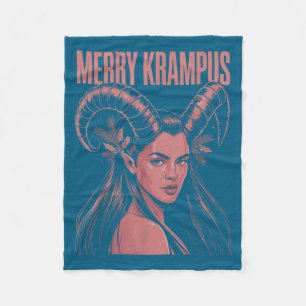 Fröhliche Krampus Ironische Lilith Weihnachten Dun Fleecedecke