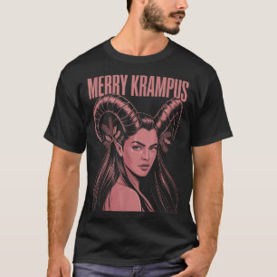 Fröhliche Krampus Ironische Lilith Weihnachten Dun T-Shirt