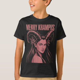 Fröhliche Krampus Ironische Lilith Weihnachten Dun T-Shirt