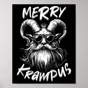 Fröhliche Krampus Mythische Kinder Herren Weihnach Poster
