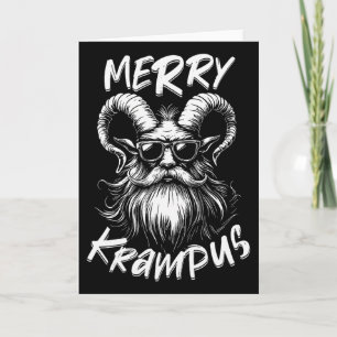 Fröhliche Krampus Mythische Kinder Männer Weihnach Karte