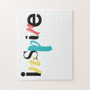 Fröhliche, kreative, moderne Typografie des Inspir