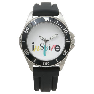 Fröhliche, kreative, moderne Typografie des Inspir Armbanduhr