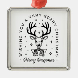 Fröhliche Kreepmas beängstigende Waldtierästhetik Ornament Aus Metall