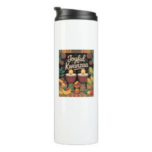 Fröhliche Kwanzaa-Feier Thermosbecher