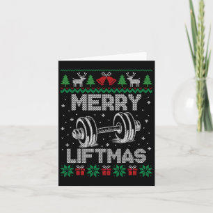Fröhliche Liftmas Funny Christmas Gym Workout Fitn Karte