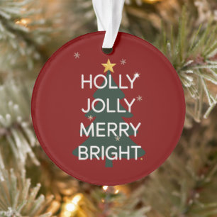 Fröhliche, lustige, fröhliche, helle familienweite ornament