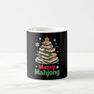 Fröhliche Mahjong Weihnachts Kacheln Baum Xmas Url Kaffeetasse