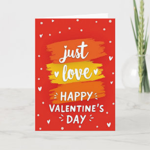 Fröhliche moderne Valentinstagskarte Karte