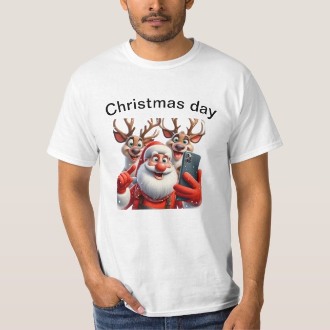 Fröhliche Momente: Feiern der Magie von Weihnachte T-Shirt (Vorderseite)