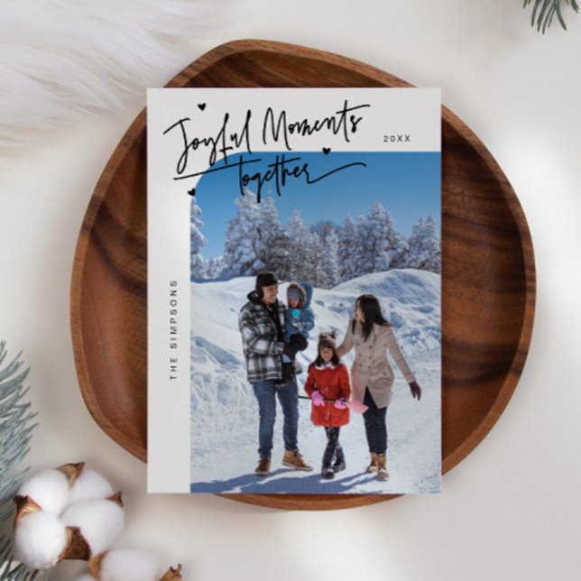 Fröhliche Momente zusammen Weißes Weihnachtsgebäck Feiertagskarte (Von Creator hochgeladen)