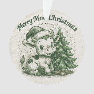 Fröhliche Moo Weihnachten Ornament