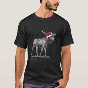 Fröhliche Moosemas Weihnachtsmoose mit Weihnachtsm T-Shirt