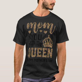 Fröhliche Mutter Tag Mama Sie sind die Königin Leo T-Shirt