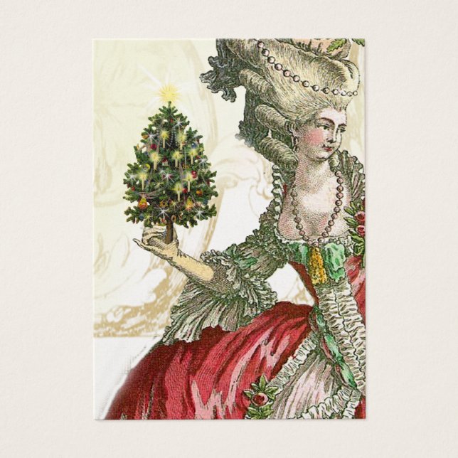 Fröhliche Noel Gold Festive Gift Tag (Vorderseite)