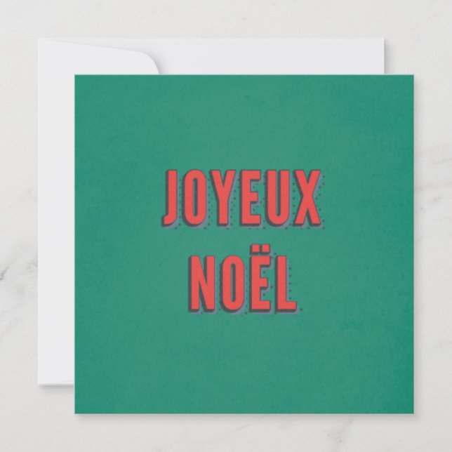 Fröhliche Noel - Traditional French Christmas Karte (Vorderseite)