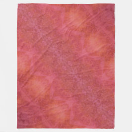 Fröhliche Orange- und Rosa-Fliesblanke Fleecedecke