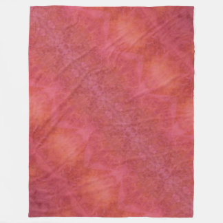 Fröhliche Orange- und Rosa-Fliesblanke Fleecedecke