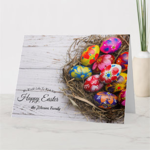 Fröhliche Ostergrüße Grußkarte Karte