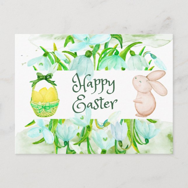 Fröhliche Osterlilie der Blume des Tals Postkarte (Vorderseite)