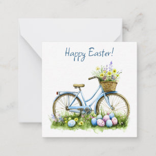Fröhliche Ostern Aquarell-Flat Notizkarte Mitteilungskarte